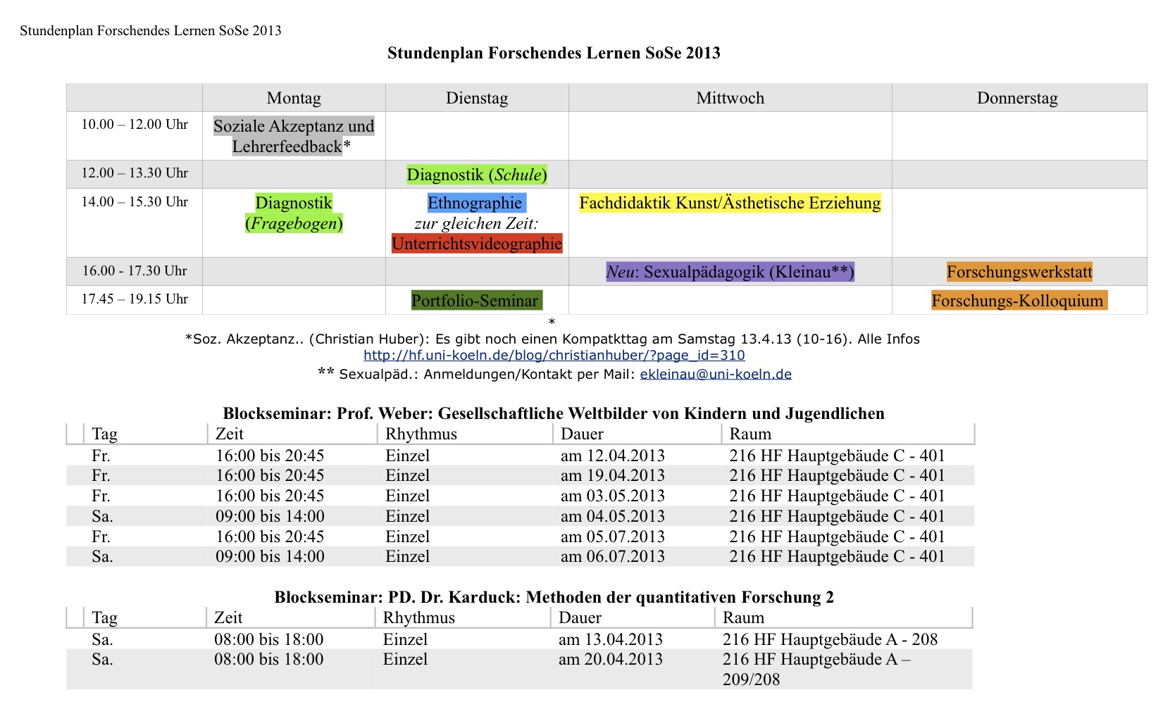 Webmail Uni Köln Kalender 